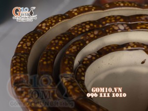 Bộ 4 chậu xanh ngọc, miệng chậu 41cm