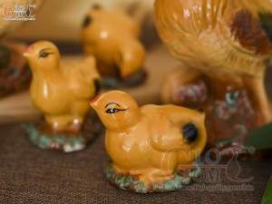 Bộ 7 đàn gà trống mái và con