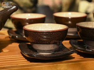 Bộ ấm chén giang tây men băng tuyết vẩy rồng, 400ml