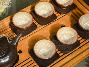 Bộ ấm chén giang tây men băng tuyết vẩy rồng, 400ml