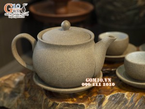 Bộ ấm chén gốm hồng sa, 300ml