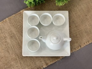 Bộ ấm chén thờ men trắng cao cấp