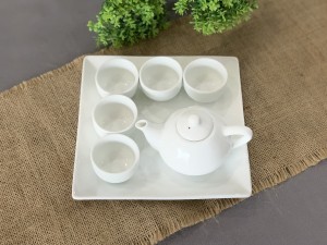 Bộ ấm chén thờ men trắng cao cấp