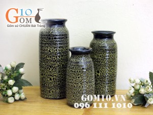 Bộ ba bình ống thẳng men chảy