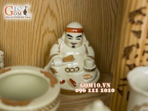 Bộ ban thần tài thổ địa vẽ rồng Phúc Lộc Thọ vàng kim