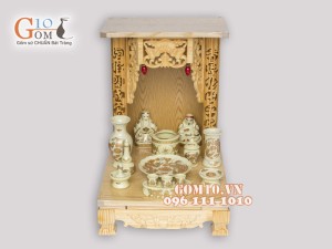 Bộ ban thần tài thổ địa vẽ rồng Phúc Lộc Thọ vàng kim