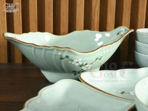 Bộ bát đĩa hoa mặt trời Ngọc Thanh Dương, 55cm (16 chi tiết)