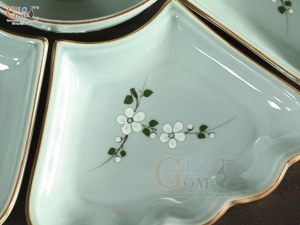 Bộ bát đĩa hoa mặt trời Ngọc Thanh Dương, 55cm (16 chi tiết)