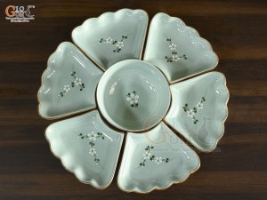Bộ bát đĩa hoa mặt trời Ngọc Thanh Dương, 55cm (16 chi tiết)