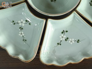 Bộ bát đĩa hoa mặt trời Ngọc Thanh Dương, 55cm (16 chi tiết)