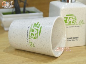 Bộ bình đựng dầu gội, sữa tắm in logo