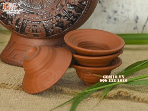 Bộ bình rượu dáng Trống Đồng Đông Sơn, 900ml