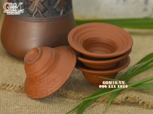 Bộ bình rượu sành Đông Sơn Âu Lạc, 700ml