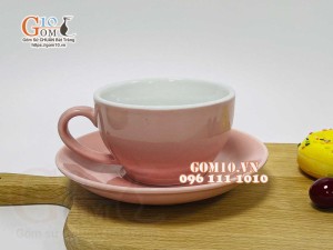 Bộ cốc capuchino hồng 250ml