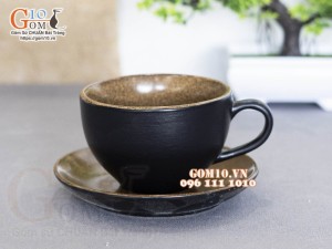 Bộ cốc capuchino men gốm, 250ml