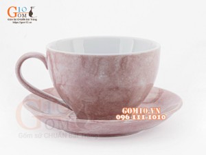 Bộ cốc sứ capuchino men đá