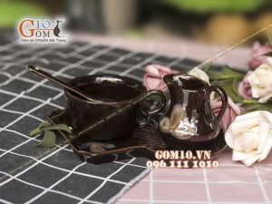Bộ cà phê men màu