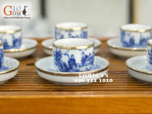 Bộ dáng bưởi men lam cổ, cảnh trúc lâm thất hiền, bọc đồng