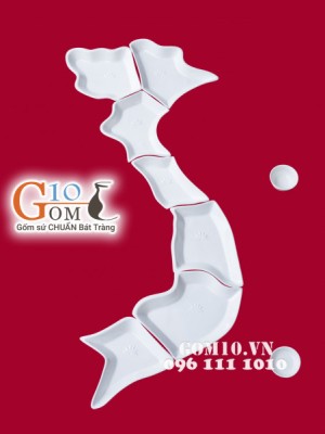 Bộ đồ ăn bản đồ Việt Nam