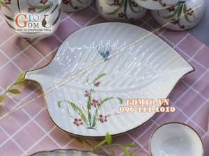 Bộ đồ ăn Đào Chuồn Kem - Đầy đủ chi tiết