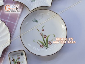 Bộ đồ ăn Đào Chuồn Kem - Đầy đủ chi tiết