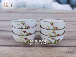 Bộ đồ ăn Đào Chuồn Kem