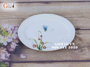 Bộ đồ ăn Đào Chuồn Kem