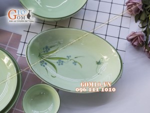 Bộ đồ ăn Đào Chuồn Ngọc 001