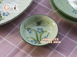 Bộ đồ ăn Đào Chuồn Ngọc 001