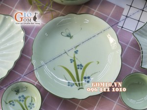 Bộ đồ ăn Đào Chuồn Ngọc 002