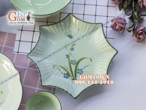 Bộ đồ ăn Đào Chuồn Ngọc 002