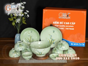 Bộ đồ ăn Đào Chuồn Ngọc, 11 chi tiết