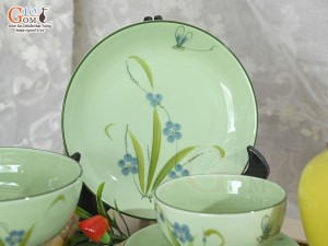 Bộ đồ ăn Đào Chuồn Ngọc, 6 chi tiết