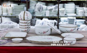 Bộ đồ ăn Đào Phai