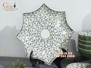 Bộ đồ ăn đồng xanh vẽ Bèo, 13 chi tiết