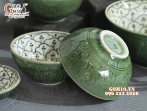 Bộ đồ ăn đồng xanh vẽ Bèo, 13 chi tiết