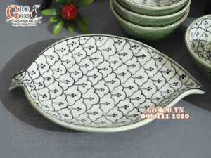 Bộ đồ ăn đồng xanh vẽ Bèo, 14 chi tiết