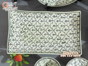 Bộ đồ ăn đồng xanh vẽ Bèo nhí, 13 chi tiết