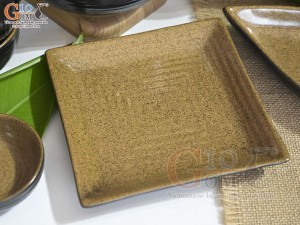 Bộ đồ ăn gốm vàng cao cấp Bát Tràng