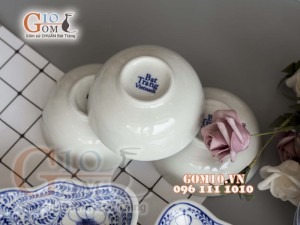 Bộ đồ ăn Hoa Mặt Trời vẽ hoa dây nhuyễn cổ