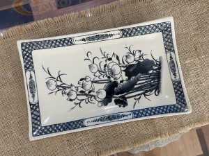 Bộ đồ ăn men bóng họa tiết Sen, 14 chi tiết