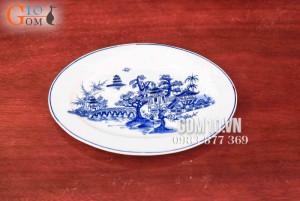 Bộ đồ ăn men cổ họa tiết Hồ Gươm