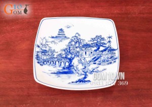 Bộ đồ ăn men cổ họa tiết Hồ Gươm