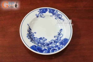 Bộ đồ ăn men cổ họa tiết hoa Sen