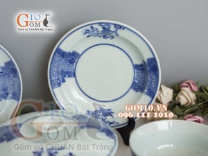 Bộ đồ ăn men cổ vẽ Phượng hóa, đầy đủ