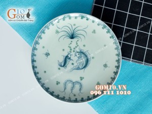 Bộ đồ ăn men cổ vẽ Song Ngư