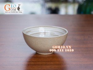 Bộ đồ ăn men gốm chỉ trắng