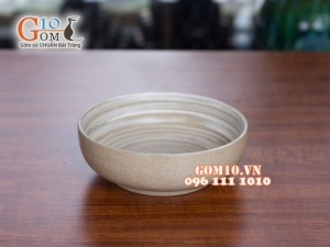 Bộ đồ ăn men gốm chỉ trắng