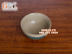 Bộ đồ ăn men gốm chỉ xanh