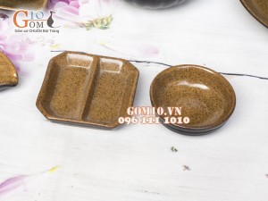 Bộ đồ ăn men gốm vàng, 25 chi tiết